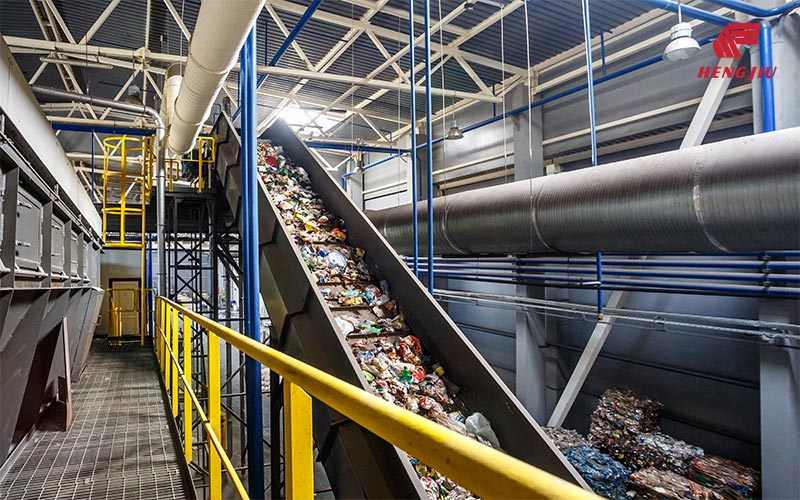 chaîne de traitement des déchets
