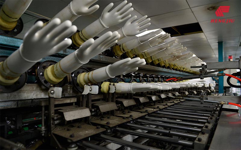 Chaînes de production de gants en latex et nitrile